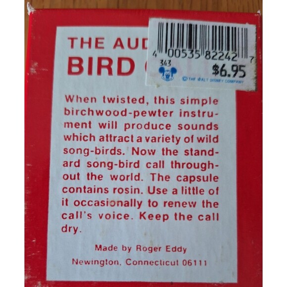 Vintage 2 Audubon Birchwood Pewter Bird Calls Made By Roger Eddy USA - Picture 3 of 6